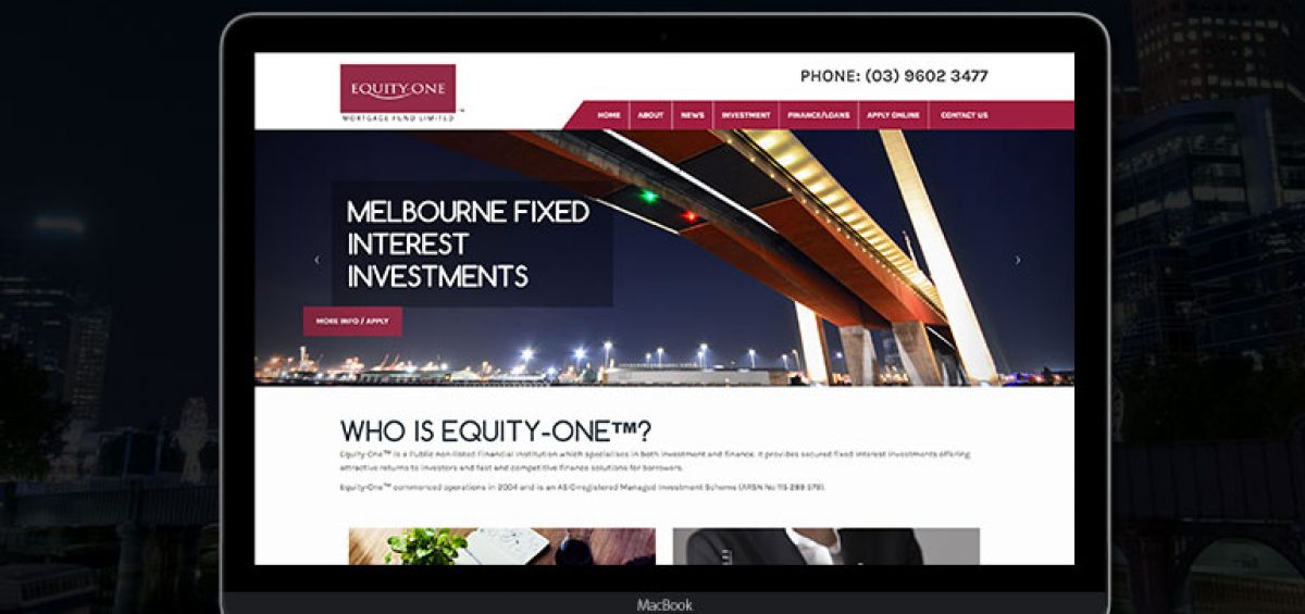 Equity One Melbourne Website Design